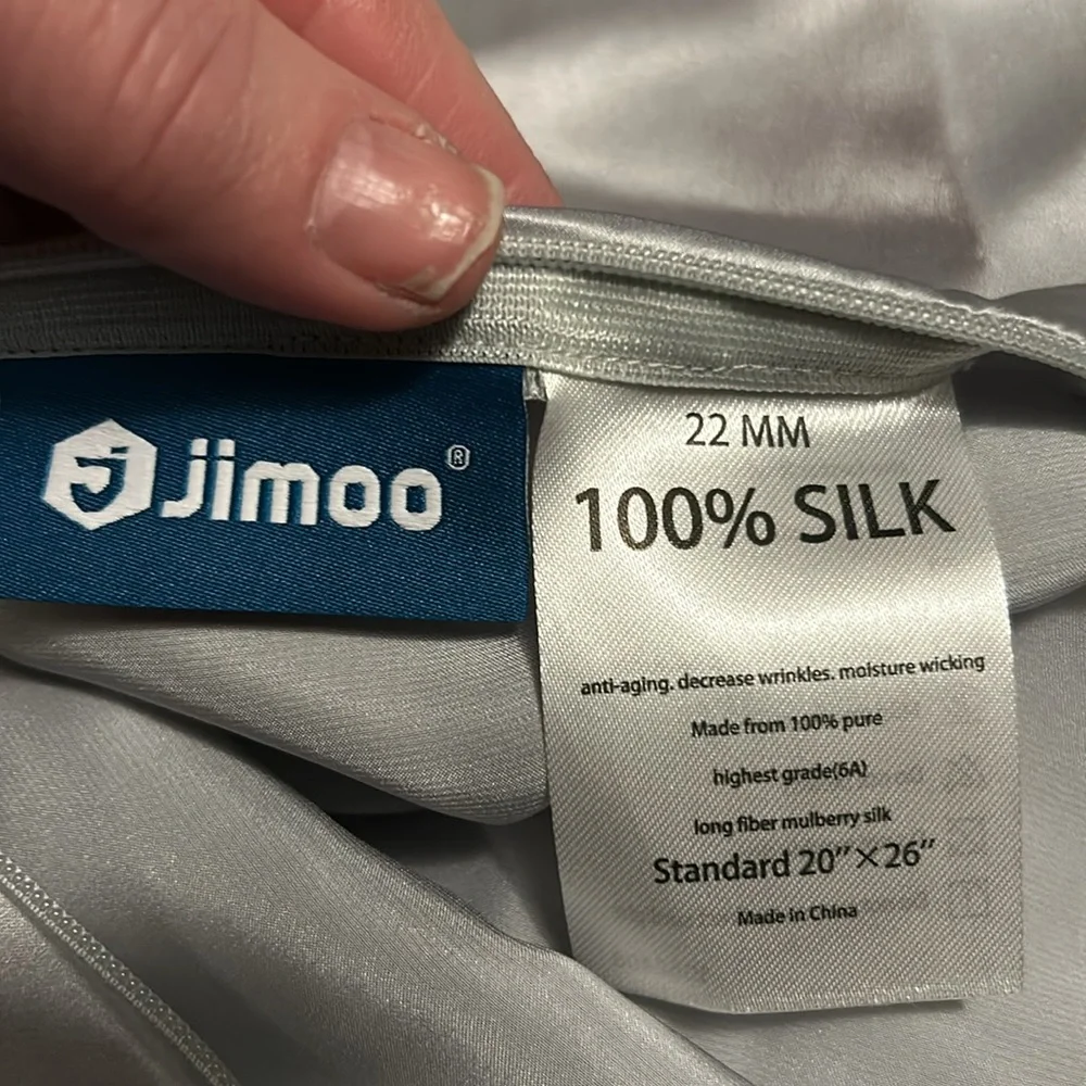 Jimoo 100% silk pillow case 22mm